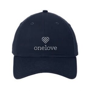 One Love Adjustable Unstructured Cap Baseball Hat Blue Unisex New
